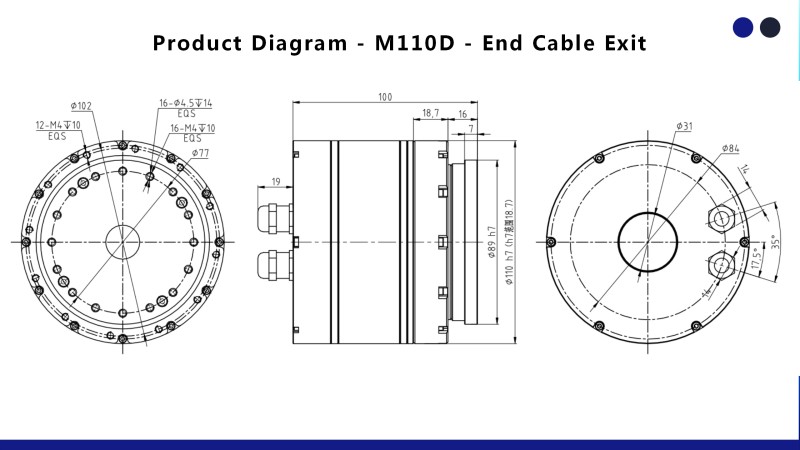 M110D - End Cable Exit