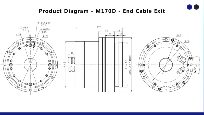 M170D - End Cable Exit