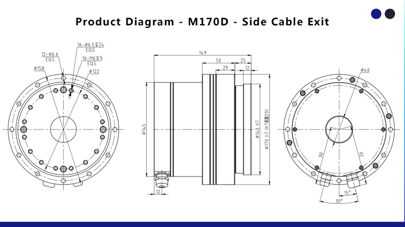 M170D - Side Cable Exit