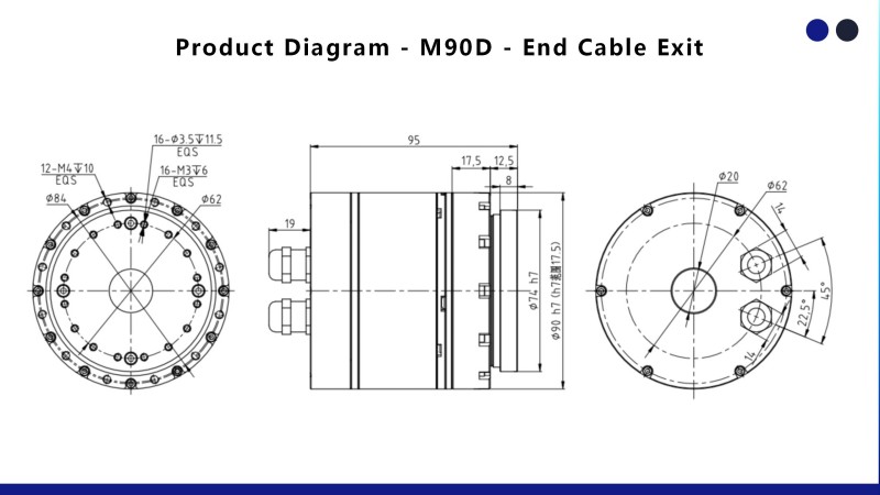 M90D - End Cable Exit